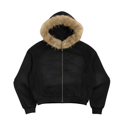 Paris Detachable Fur Hoodie