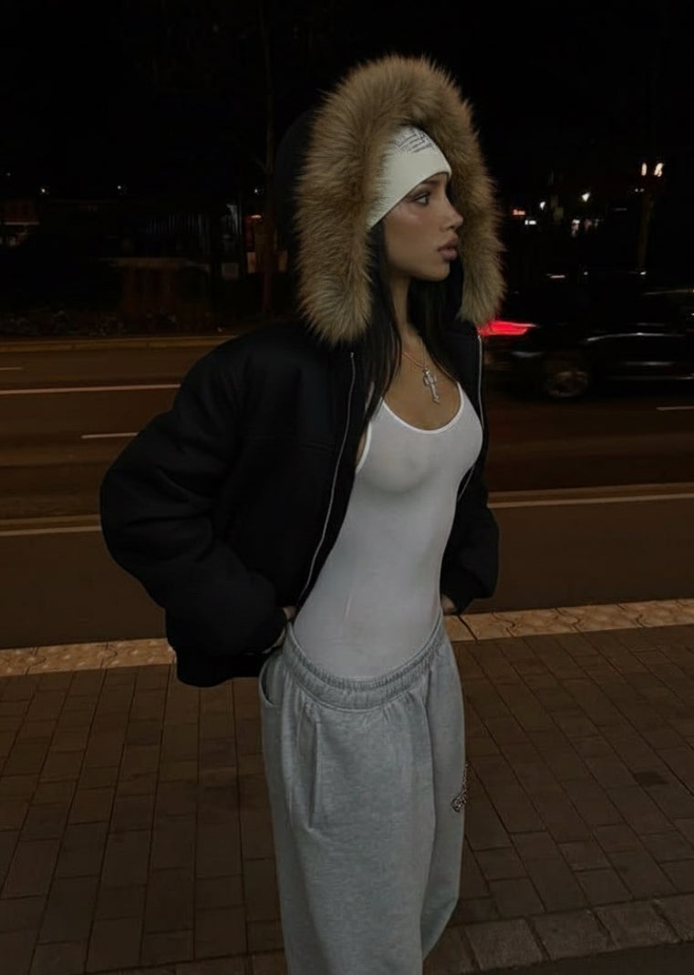 Paris Detachable Fur Hoodie