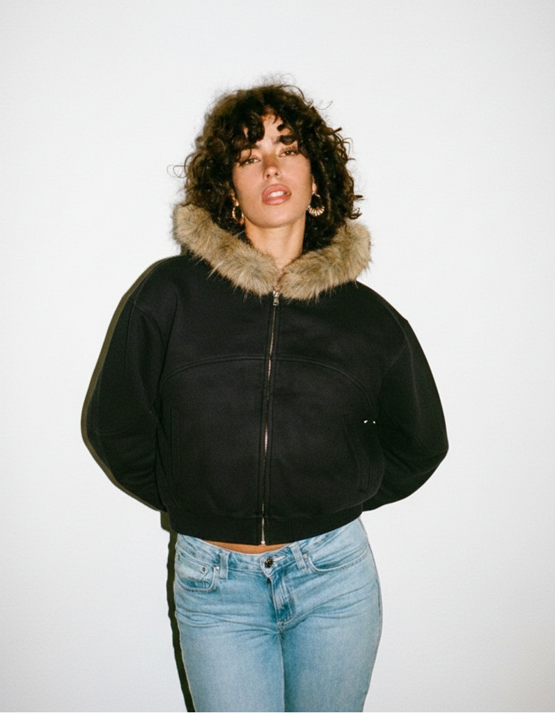 Paris Detachable Fur Hoodie